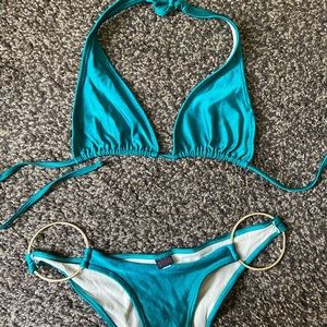 Medium blue bikini set!